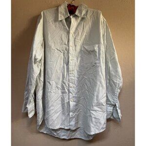CP Shades Men's Small Button Up Long Sleeve Casual Shirt Cotton Light Green